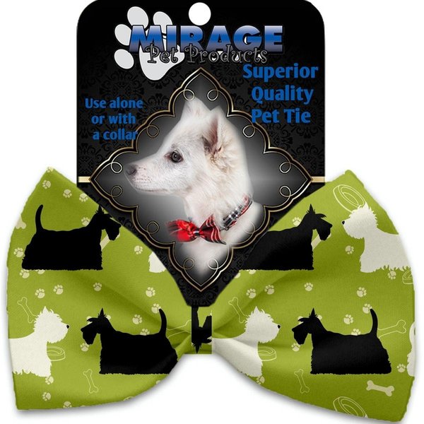 Mirage Pet Products Scottie & Westie Pet Bow Tie Collar Accessory with Cloth Hook & Eye 1120-VBT